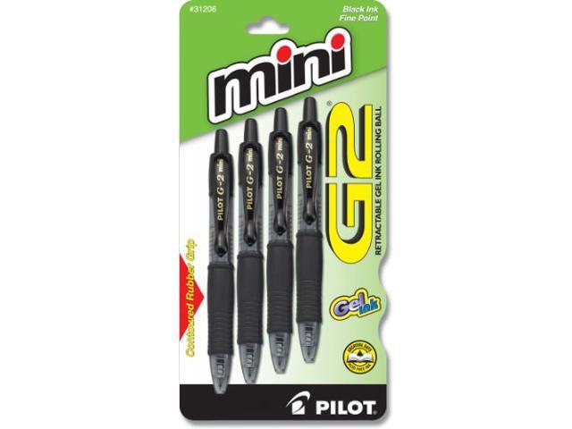 Pilot pen rt,Gel,g2-7 Mini,4pk,blk 31206 (072838312068)