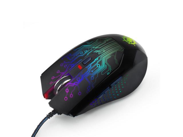 ENHANCE GX-M1 Gaming Mouse with 3500 dpi, Optical Sensor and Color-Changing LED Lights