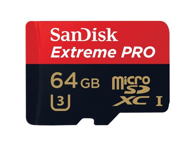 SanDisk Extreme Pro 64 GB microSD Extended Capacity (microSDXC