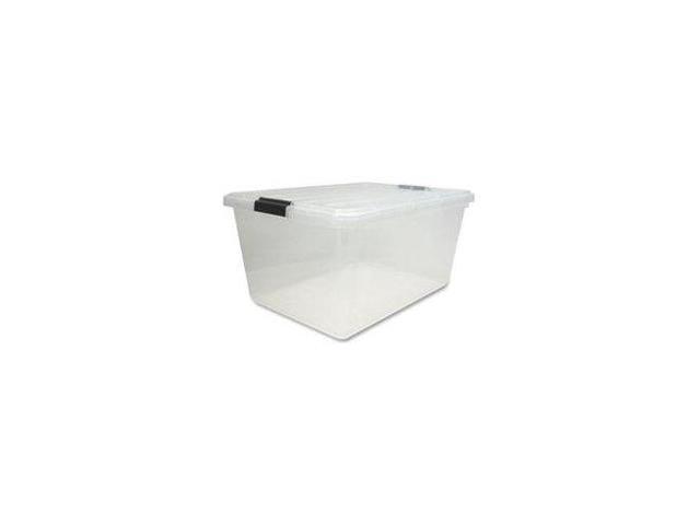 Photo 1 of Iris Storage Box W-Lid- 68 Quart- 17-.50in.x26-.13in.x11-.88in.- Clear