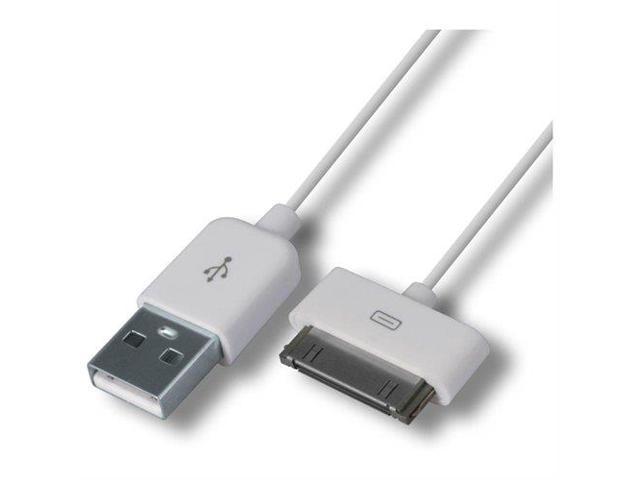 4XEM 4XUSB2APPL6FT White 6FT USB 2.0 to Apple 30 Pin Cable