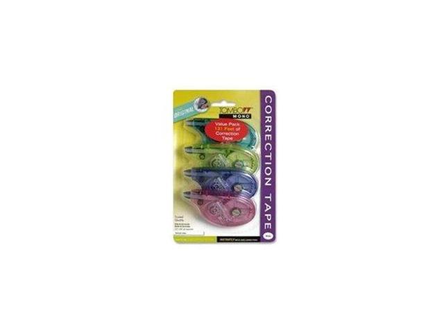 Tombow MONO Original Correction Tape Assorted Color Applicators 4/Pack 68679