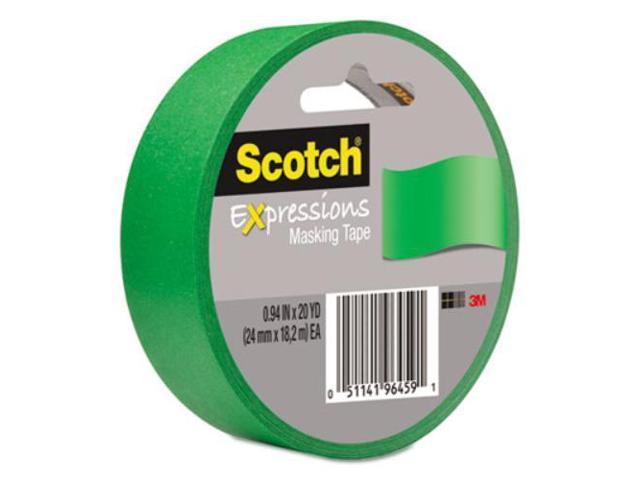 Scotch Expressions Masking Tape, .94 x 20 yds, Primary Green