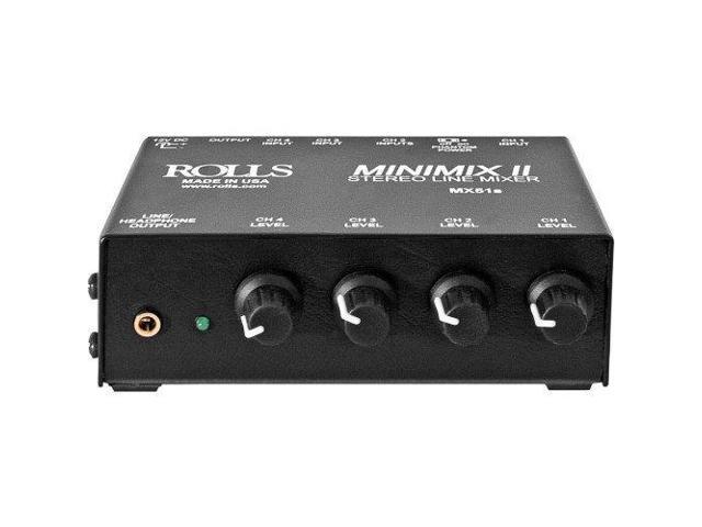 Rolls MX51S Mini Mix Ii 2 1/4 And 3 Rca Mixer