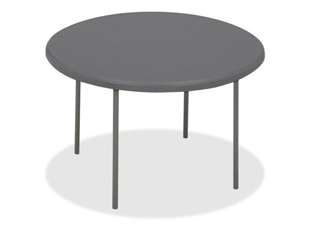 ICEBERG 65267 Round Folding Table , 60" X 29 in , Blow Molded Polyethylene Top,