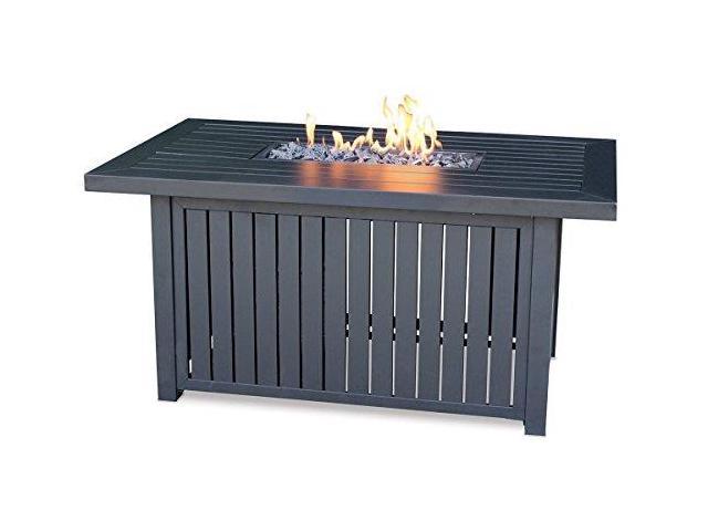 Blue Rhino GAD17101SP LP Gas Outdoor Fire Table with Aluminum Mantel ...