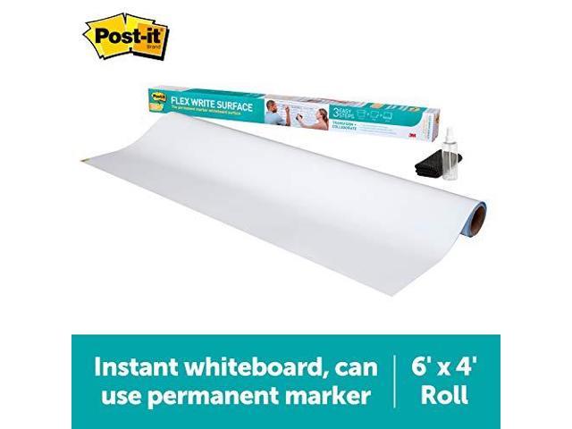 3M Post-it FWS6X4 Flex Dry Erase Write Surface 6ft x 4ft Roll of ...