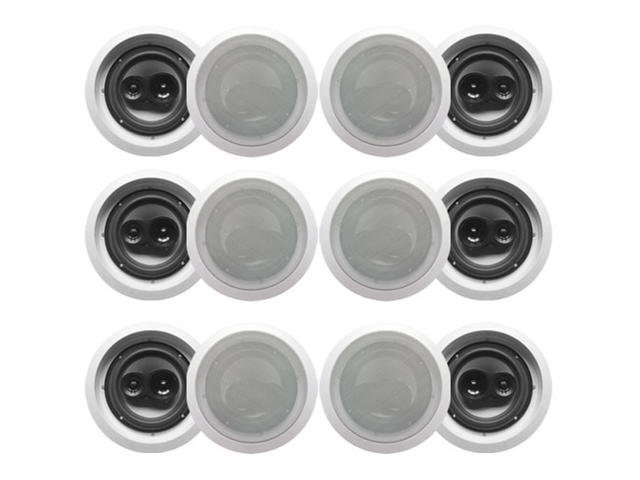 Acoustic Audio Cs Ic63 In Ceiling 6 5 Speaker 6 Pair Pack 3 Way