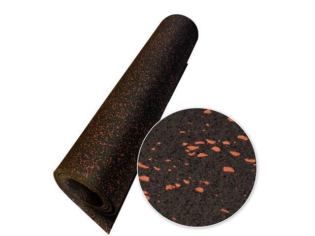 Rubber-Cal Elephant Bark Recycled Rubber Flooring Rolls - 5 mm Thick - Red Dot