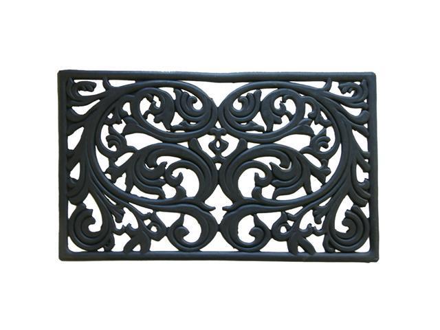 Genoa Decorative Cast Iron Door Mat 18 X 30 Outdoor Rubber