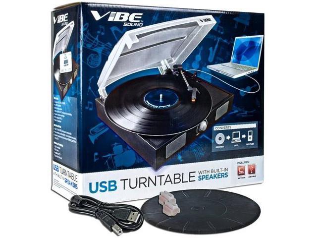 vibe sound usb turntable with stereo speakers