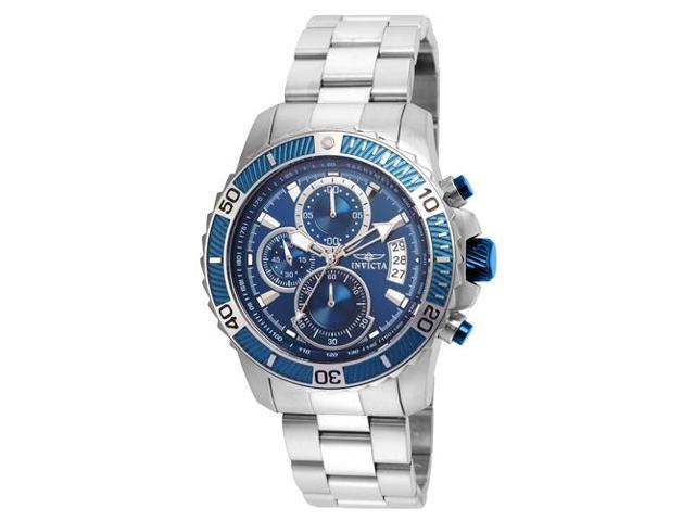 invicta chronograph blue