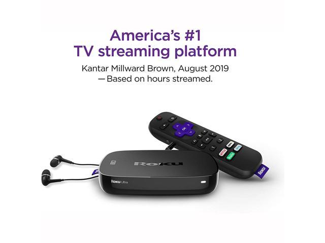 and Micro SD Ports Premium JBL Headphones HDMI Newest Roku Ultra Streaming Media Player 4K/HD/HDR Bundle High-Speed 4K HDMI Cabl Ethernet Enhanced Voice Remote with TV Controls and Shortcuts 