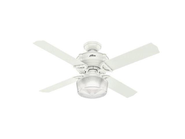 Hunter 54182 52 In Brunswick Fresh White Ceiling Fan With