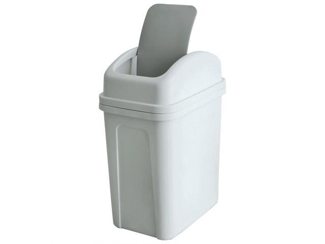 small trash can with bags in bottom