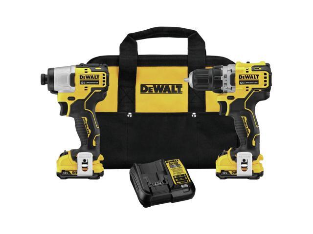Dewalt DCK221F2 XTREME 12V MAX Cordless Lithium-Ion Brushless 3/8 in. Drill Driver and 1/4 in. Impact Driver Kit (2 Ah)