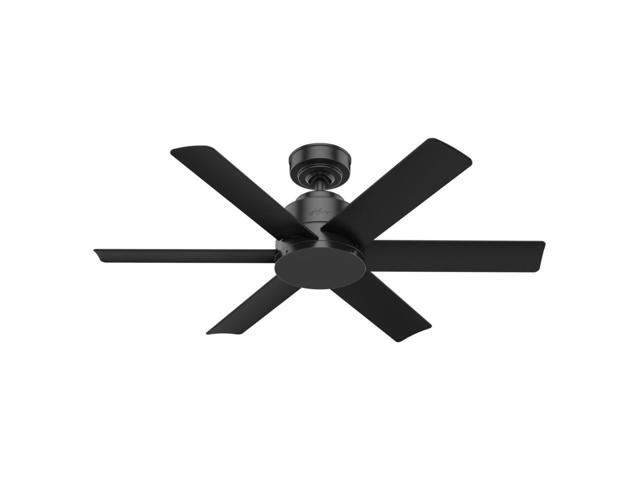 Hunter 59613 44 In Kennicott Matte Black Outdoor Ceiling Fan With