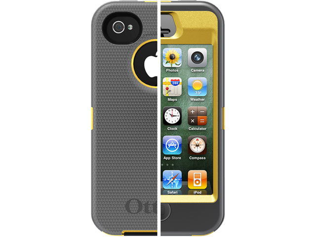 OtterBox Defender Series f/iPhone 4/4S - Sun Yellow/Gunmetal Grey