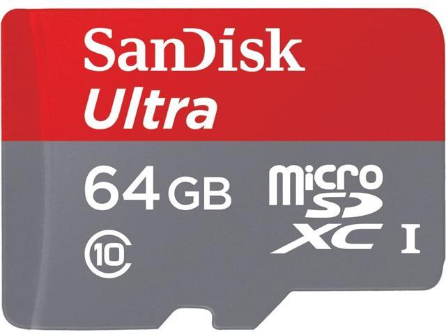 SanDisk 64GB microSDXC Flash Memory Model SDSQUNC-064G-AN6MA - Newegg.com