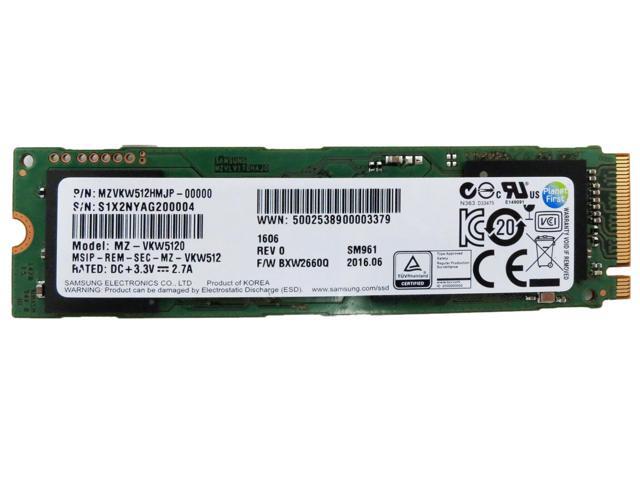 Samsung SM961 256GB NVMe** SSD 256G M.2 2280 PCIe PCI-Express 3.0 MZVPW256HEGL