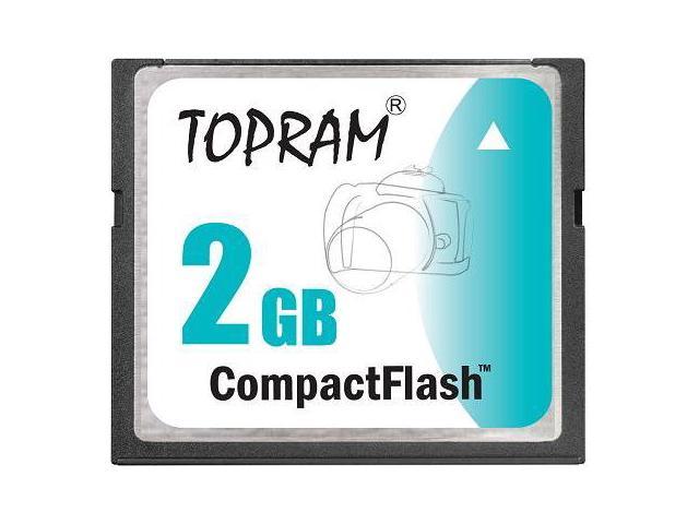 TOPRAM 2GB CF 2G CompactFlash Card Compact Flash Flash - Bulk - OEM