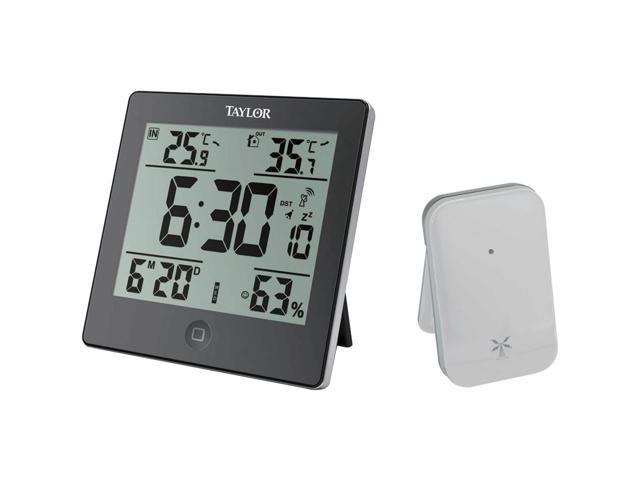 Taylor Wireless Digital Indoor Outdoor Weather Station, White