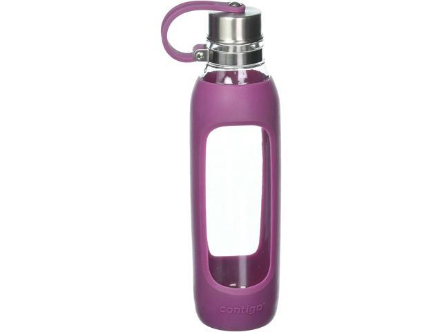 Contigo 20 oz. Purity Glass Water Bottle with Tethered Lid - Radiant Orchid  