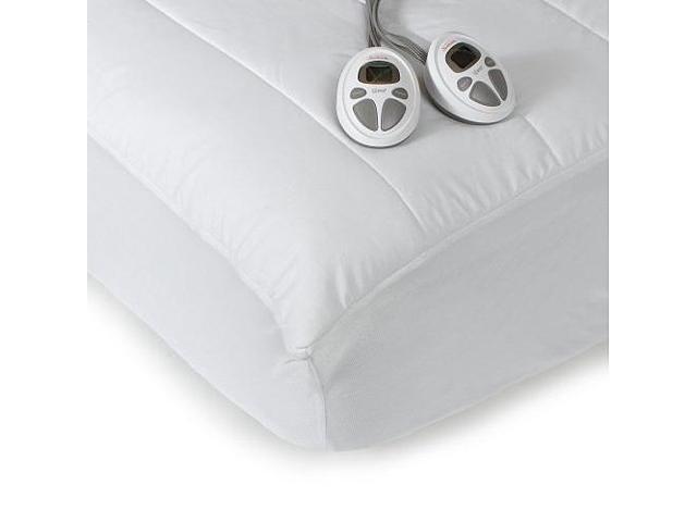 Sunbeam Thedic Heated Electric Warming 140 Thread Mattress Sunbeam Thedic Heated Electric Warming 140 Thread Mattress Pad Queen Size