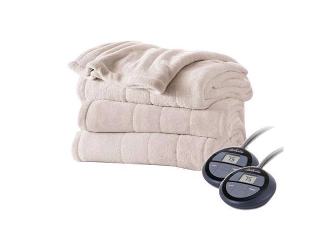 sunbeam velvet plush heated blanket
