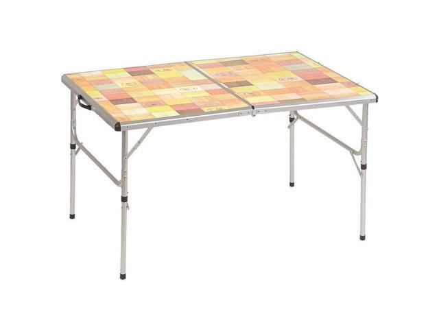 Coleman Outdoor Folding Table With Mosaic Top Newegg Com