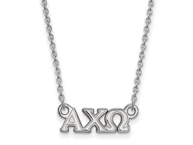 Sterling Silver Alpha Chi Omega XS (Tiny) Necklace