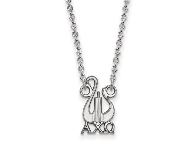 Sterling Silver Alpha Chi Omega Small Necklace