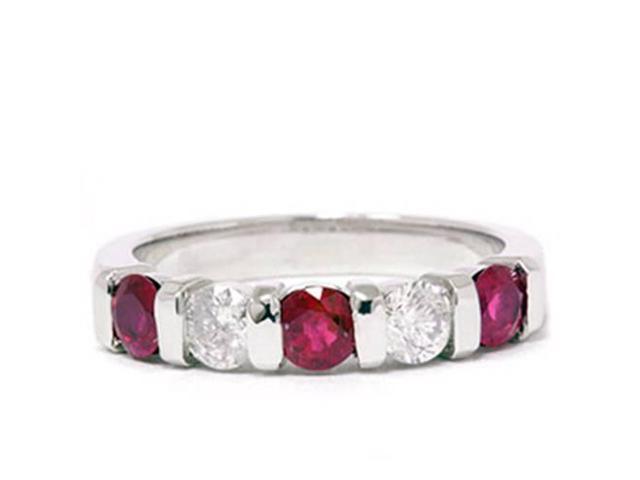 1/2ct Ruby & Diamond Wedding Anniversary 14K Ring - Newegg.com