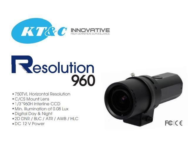 KT&C EJ230NUWX Bullet SECURITY CAMERA 700 TVL 2D-DNR D-WDR ATR 8mm Zoom lens 