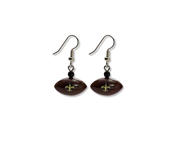 New Orleans Saints Football Dangle Earrings Newegg New Orleans Saints Football Dangle Earrings Newegg