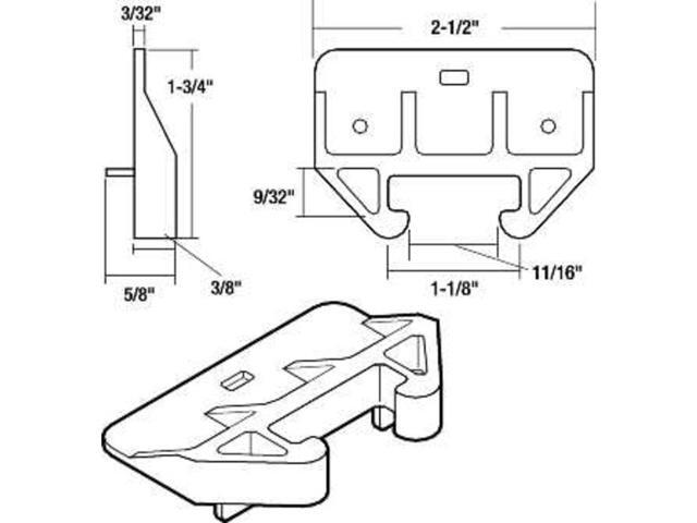 New Plastic Kitchen Drawer Rear Glide National Brand Alternative