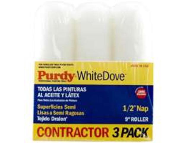 Purdy Corporation 179769313486232 9x12 Inch Whitedove Roller Cover 3 Pack 3 Pa