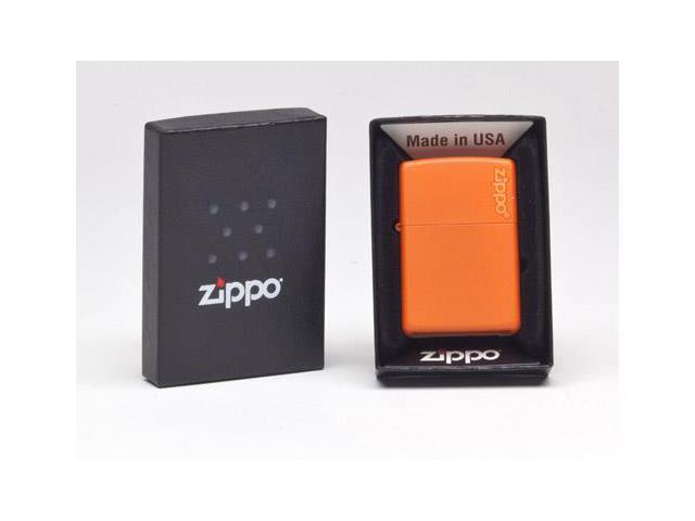 Zippo Orange Matte W/Logo 231ZL