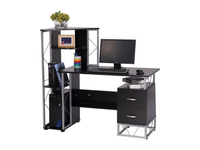 Homcom 52 Multi Level Tower Office Workstation Computer Desk