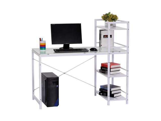 Homcom 50 Multi Shelf Tower Office Workstation Computer Desk Homcom 50