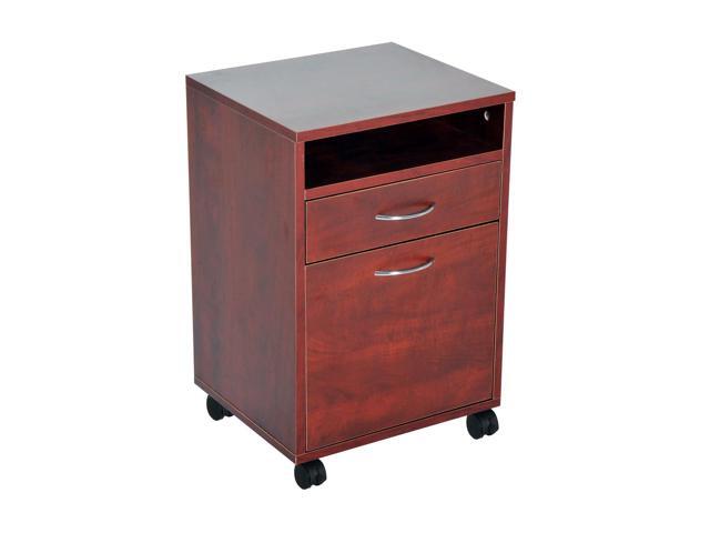 Homcom 24 Rolling Printer Stand Office Storage Cabinet With