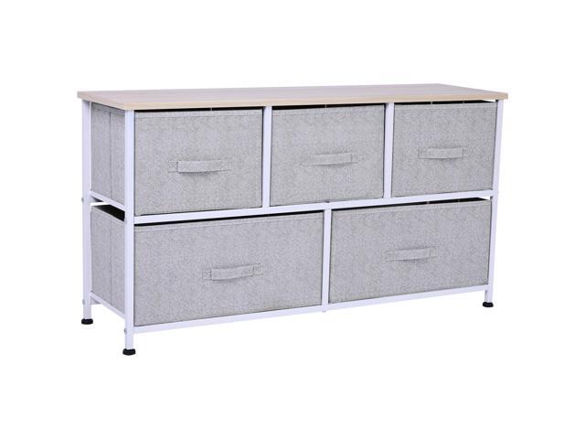 Home Kitchen Racks Shelves Drawers Homcom 40 L 5 Drawer