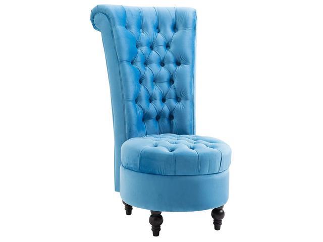 Homcom Retro High Back Armless Chair Living Room Furniture