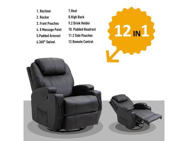massage chair with footstool