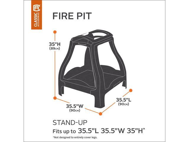 Classic Accessories Fire Pit Cover Stand Up Peb Extra Large 1