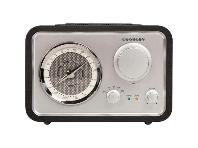 Crosley CR3009A-BK Isolo Radio with Dock for Ipod/Iphone - Newegg.com