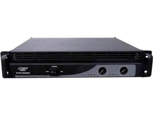 PylePro PTA3000 3000 Watts Professional Power Amplifier With Built in Crossover