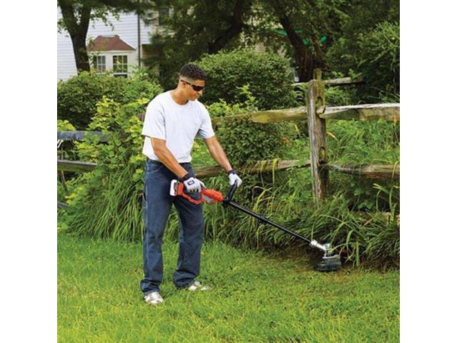 Black & Decker LST400 20V MAX Cordless Lithium-Ion High-Performance 12 in.  Straight Shaft String Trimmer 