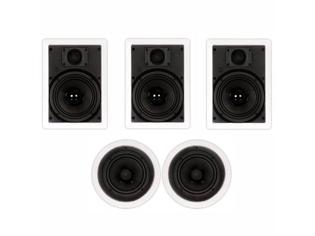 Theater Solutions Ts 65 1000 Watt 5ch 6 5 In Wall Ceiling Home Theater Speaker System