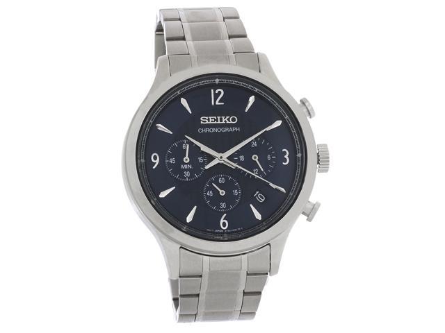 seiko chronograph blue dial